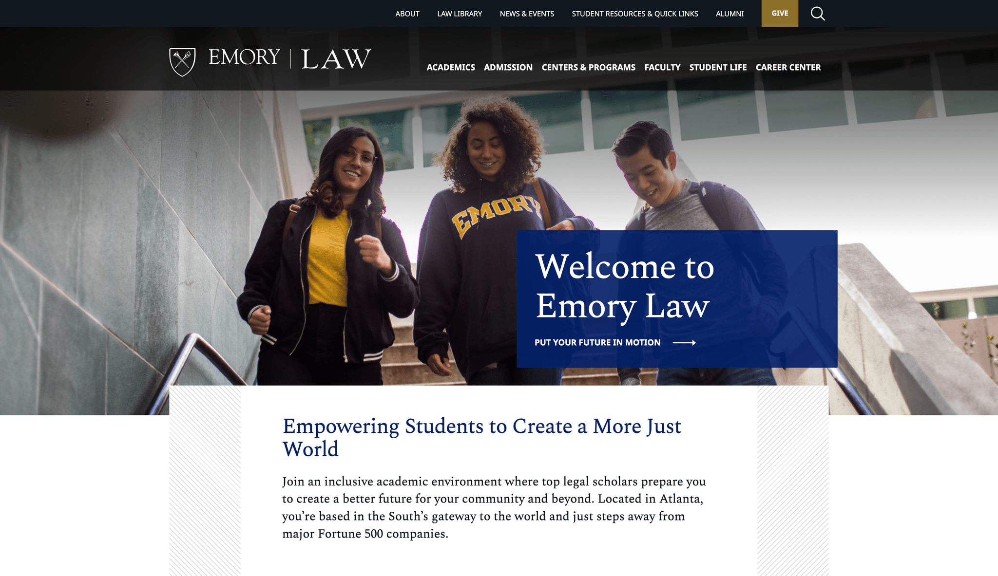 Emory Law screenshot