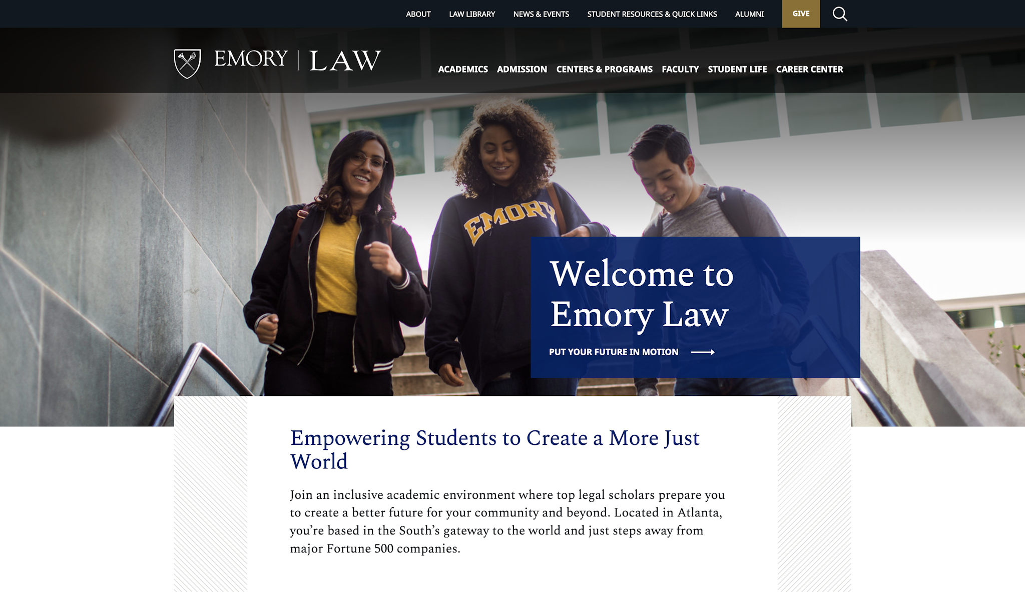 Emory Law screenshot